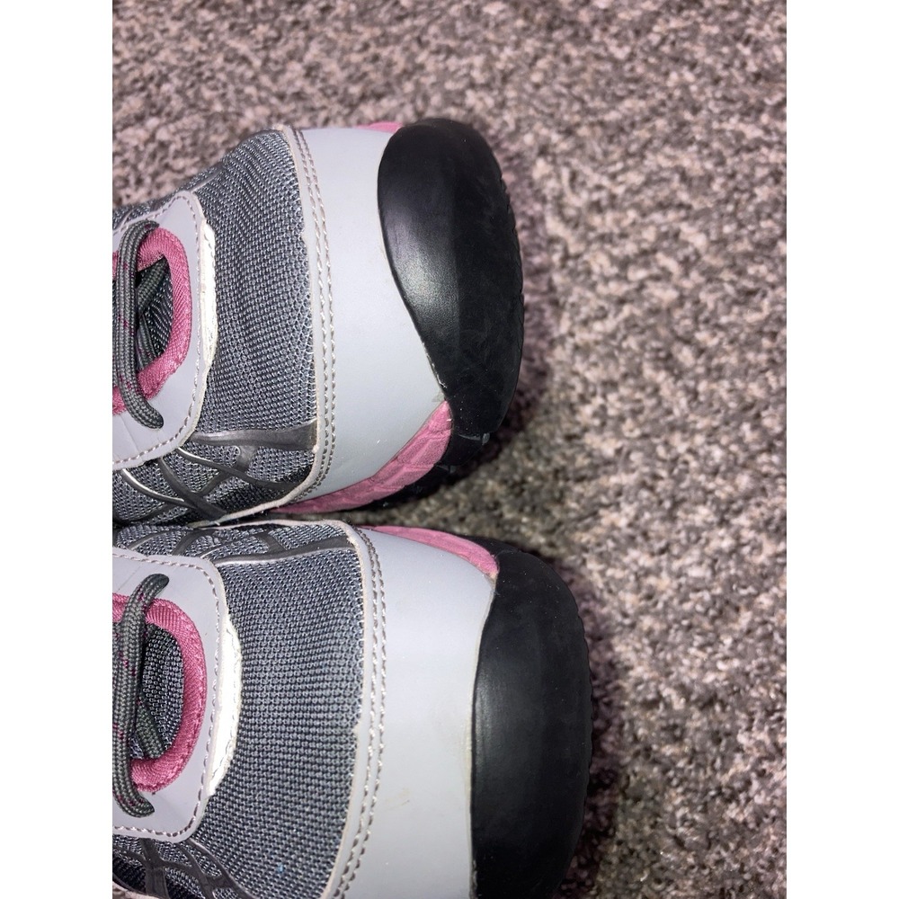 CAT Caterpillar Ergo Work Shoes Womens 10 Gray Pink Steel Toe Comfort Sneakers - Picture 7 of 13